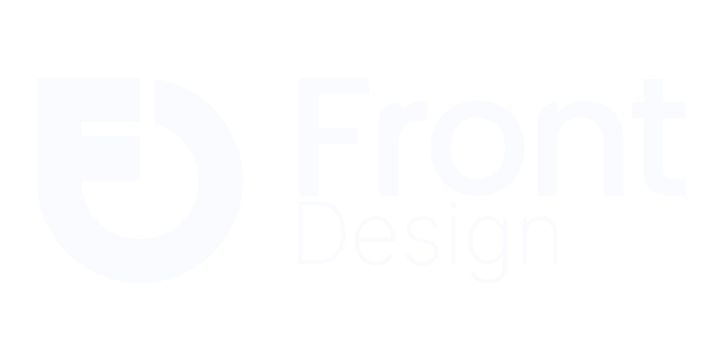 Logo da Front Design, agência especializada em desenvolvimento de sites e design digital em Mogi Mirim SP